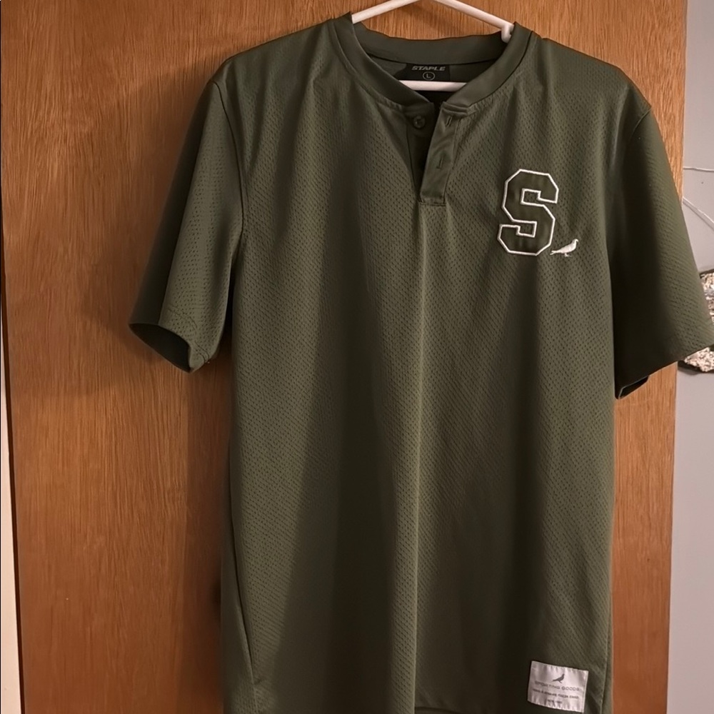Staple pigeon jersey olive green